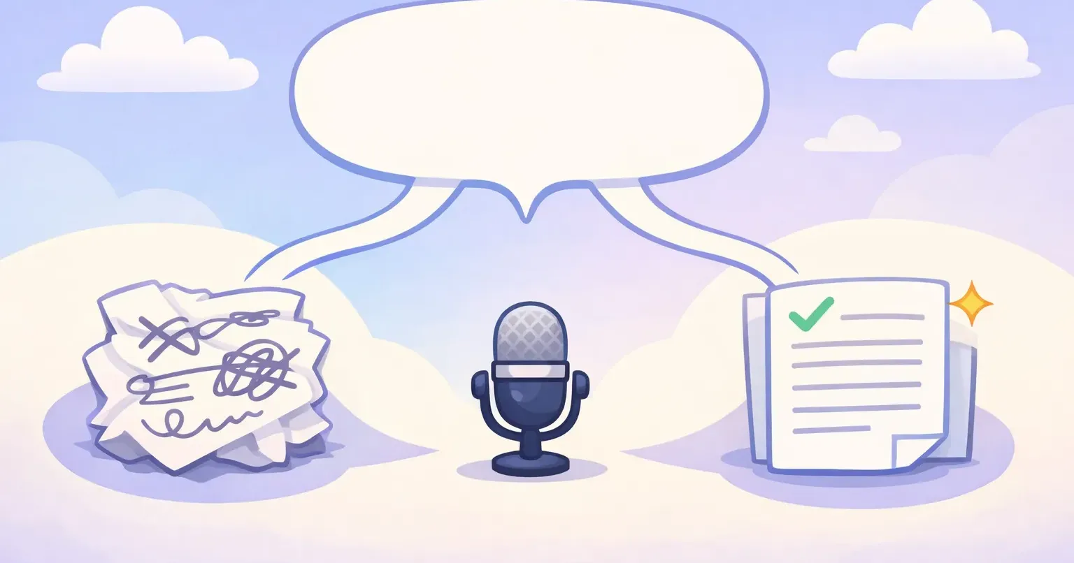 Transcription vs AI-Polished Dictation: The Difference